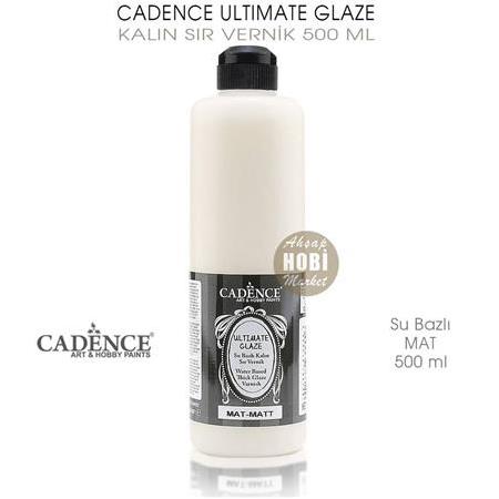 Cadence Ultimate Glaze Kalın Sır Vernik Mat 500 ml