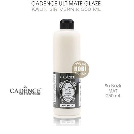 Cadence Ultimate Glaze Kalın Sır Vernik Mat 250 ml
