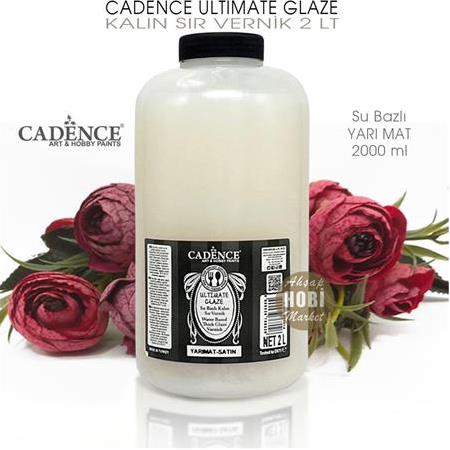 Cadence Ultimate Glaze Kalın Sır Vernik Yarı Mat (2000 ml) 2 Litre