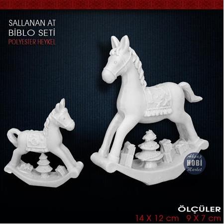 Sallanan At Biblo Seti (2 Parça) Ham Polyester