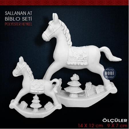 Sallanan At Biblo Seti (2 Parça) Ham Polyester