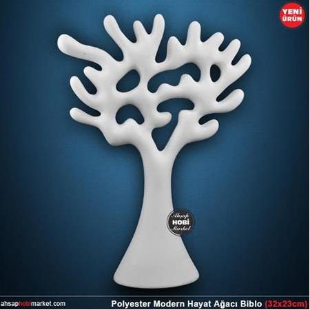 Polyester Modern Hayat Ağacı Biblo (32x23cm) HB126