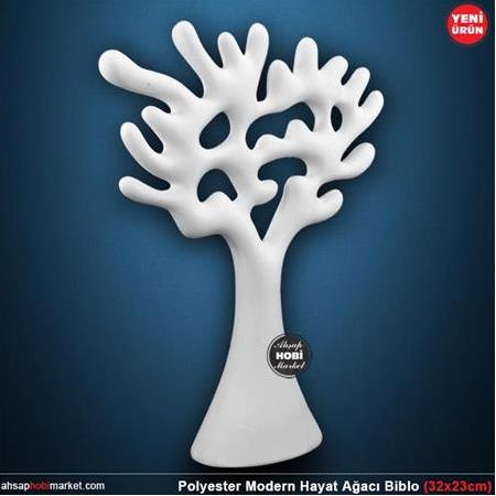 Polyester Modern Hayat Ağacı Biblo (32x23cm) HB126