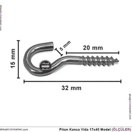 Toptan Piton Kanca Vida 17X40 (40x16mm) 100 Adet