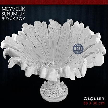 Meyvelik Sunumluk Gondol Büyük (38x30 cm) Ham Polyester