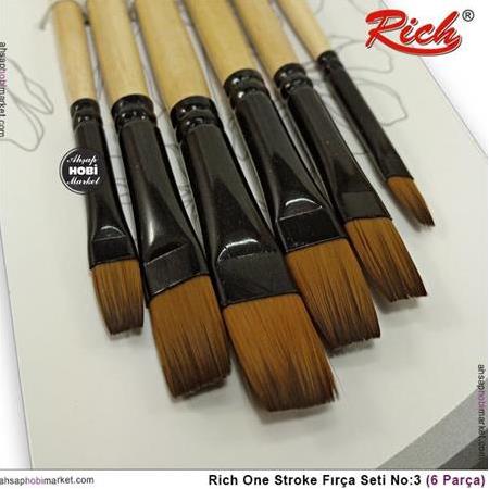 Rich One Stroke Fırça Seti - 6 Parça