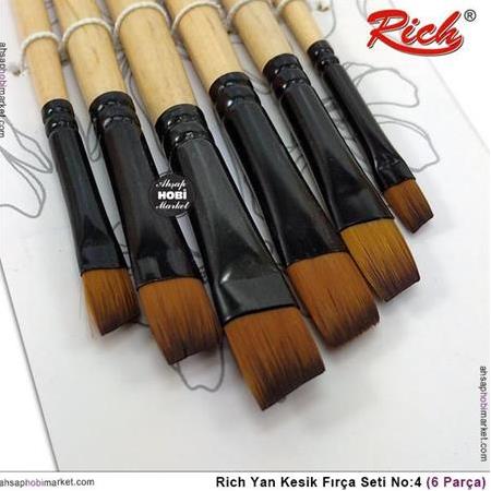 Rich Yan Kesik Fırça Seti - 6 Parça