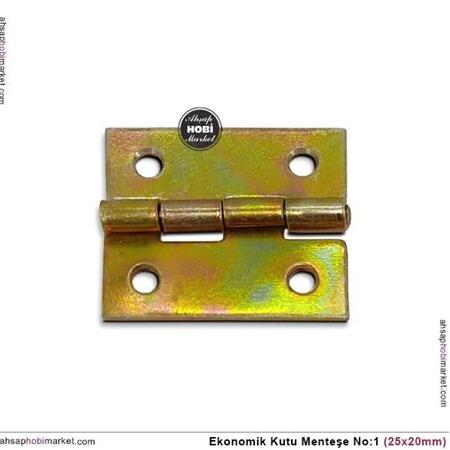 Ekonomik Menteşe No 1 (25x20mm) Janjanlı Sarı
