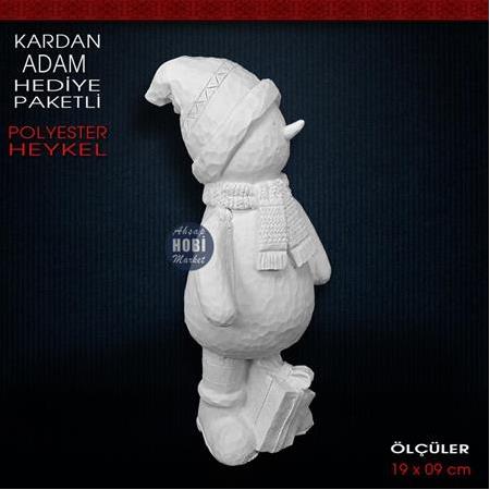 Kardan Adam Biblo Hediye Paketli (19x9 cm) Ham Polyester