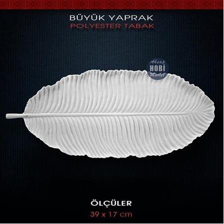 Polyester Yaprak Tabak Büyük Boy (39x17cm)