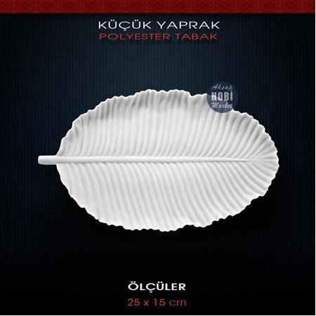 Polyester Yaprak Tabak Küçük Boy (25x15 cm)