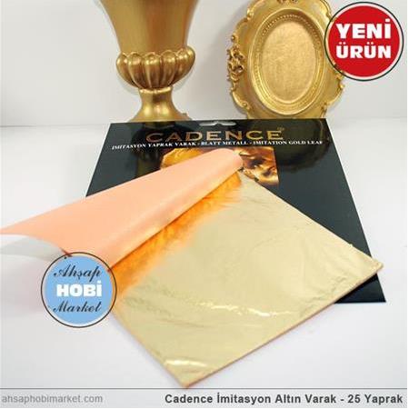 Altın Gold Yaprak Varak - Cadence - 25 Yaprak
