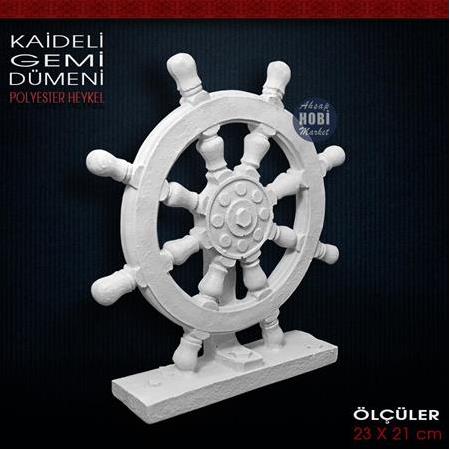 Kaideli Dümen Biblo Heykel (23x21 cm) Ham Polyester