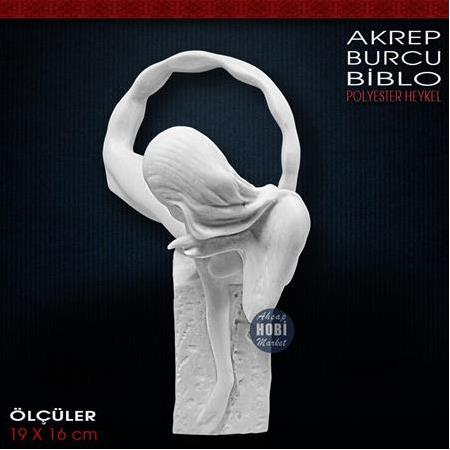 Akrep Burcu Biblo Heykeli (19x16 cm) Ham Polyester