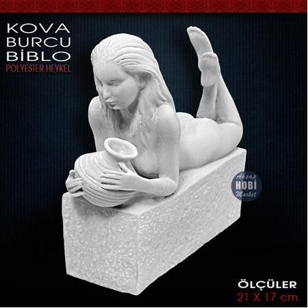 Kova Burcu Biblo Heykeli (21x17 cm) Ham Polyester