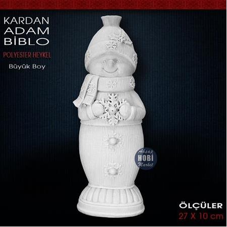 Kardan Adam Biblo (27x10 cm) Ham Polyester