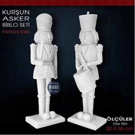 Kurşun Asker Biblo Seti Polyester (2 Parça)