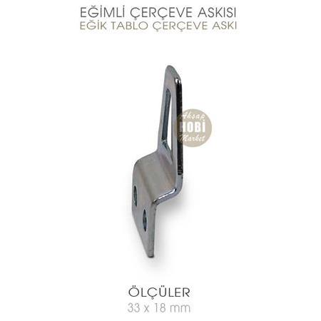 Tablo Çerçeve Askı Aparatı Eğik (33x18mm)