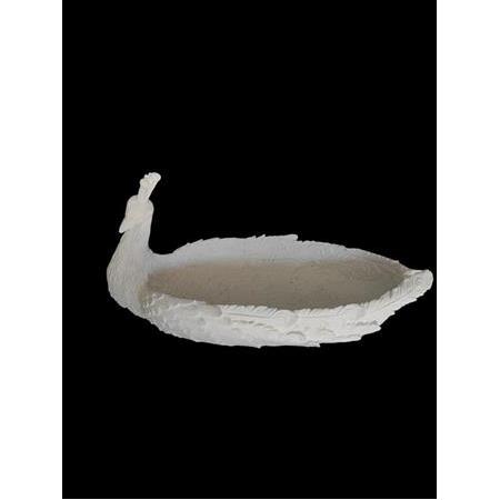 Polyester Tavus Kuşlu Kase Gondol (32x16cm)