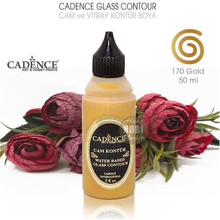 Cadence Cam Vitray Kontür Boyası 170 Gold Altin 50 ml