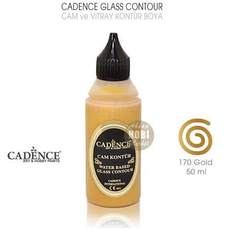 Cadence Cam Vitray Kontür Boyası 170 Gold Altin 50 ml