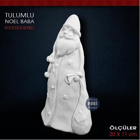 Tulumlu Noel Baba Biblo (20x11 cm) Ham Polyester