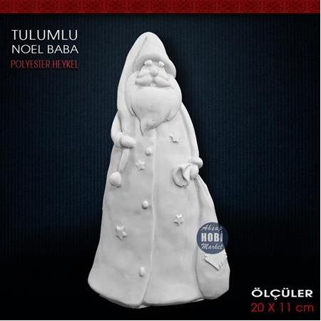 Tulumlu Noel Baba Biblo (20x11 cm) Ham Polyester