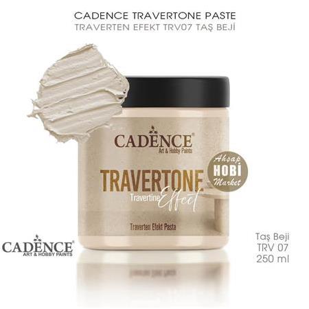 Cadence Traverten Efekt Rölyef Pasta TRV 07 Taş Beji 250 ml