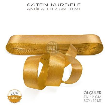 Altın Gold Saten Kurdele - 2cm - 10mt