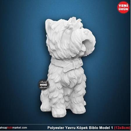 Polyester Yavru Köpek Biblo Model 1 (13x8cm) Terrier