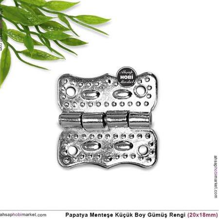 Papatya Menteşe Gümüş Renkli Küçük Boy (20x18mm)