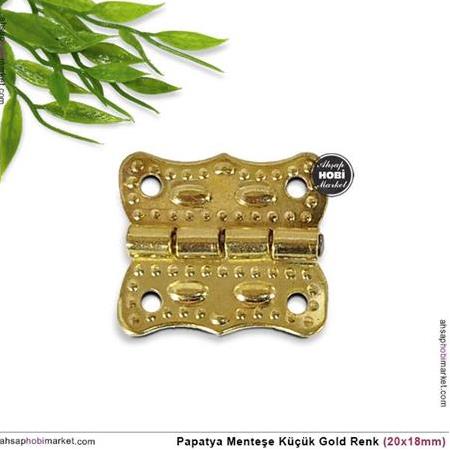 Papatya Menteşe Gold Renk Küçük Boy (20x18mm)