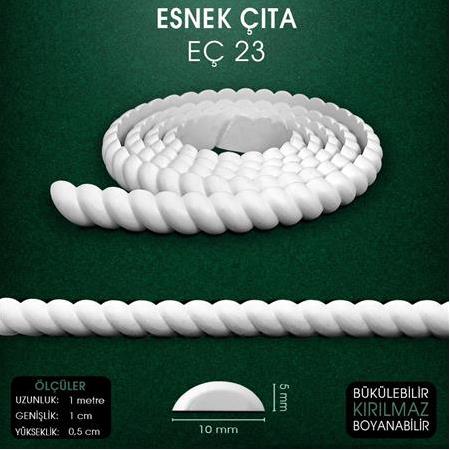 Esnek Çıta EÇ 23 (1X0,5 cm) Esnek Mobilya Çıtası (1 Metre) EÇ23