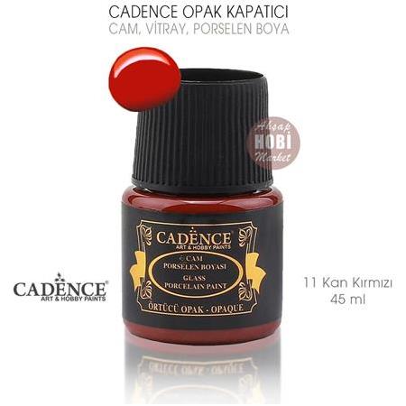 Cadence Opak Cam Vitray Porselen Boya Kan Kırmızı 11 (45 ml)