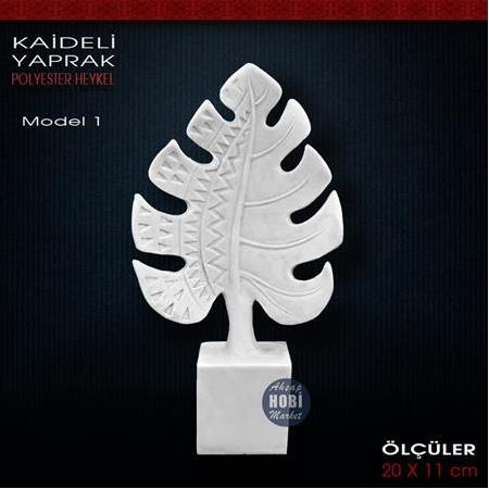 Kaideli Yaprak Biblo Model 1 (20x11 cm) Ham Polyester
