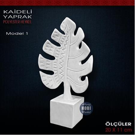 Kaideli Yaprak Biblo Model 1 (20x11 cm) Ham Polyester