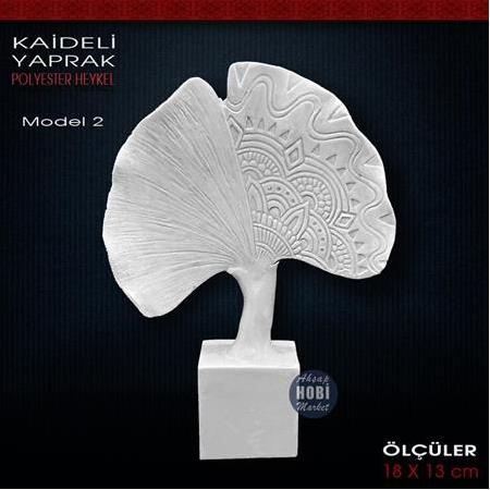 Kaideli Yaprak Biblo Model 2 (18x13 cm) Ham Polyester
