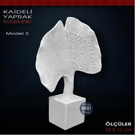 Kaideli Yaprak Biblo Model 2 (18x13 cm) Ham Polyester