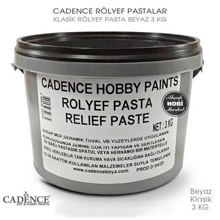 Cadence Klasik Rölyef Pasta  - Büyük Boy - 3kg