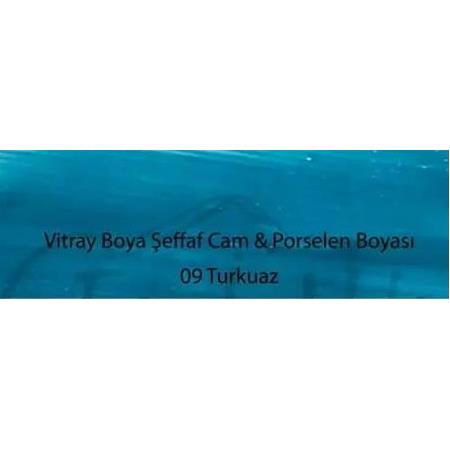 Cadence Vitray Cam Porselen Boyası 09 Turkuaz 45ML
