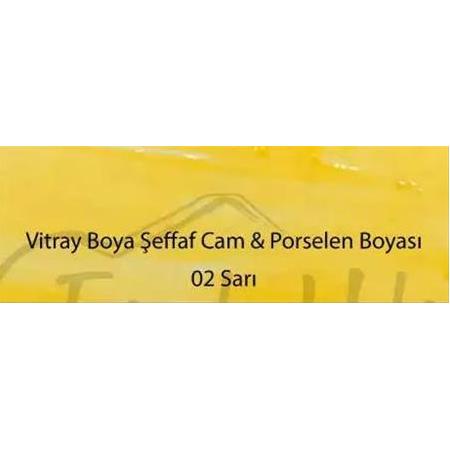 Cadence Vitray Cam Porselen Boyası 02 Sarı 45ML