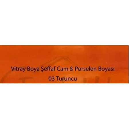 Cadence Vitray Cam Porselen Boyası 03 Turuncu 45ML