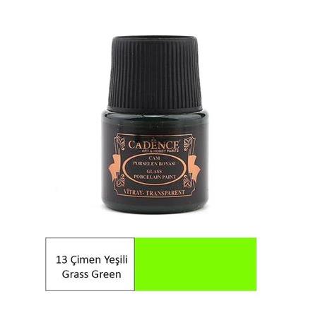 Cadence Vitray Cam Porselen Boyası 13 Çimen Yeşili 45ML