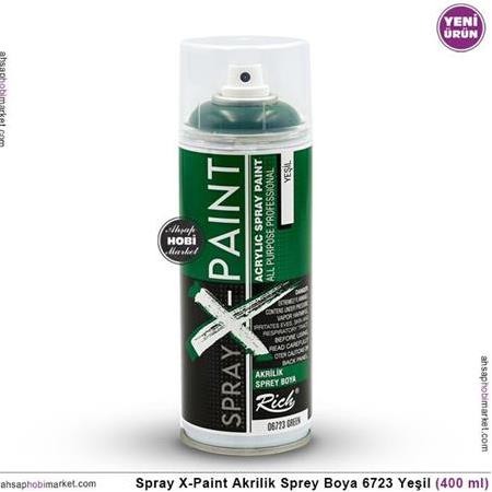 Spray X-Paint Akrilik Sprey Boya 6723 Yeşil 400ml