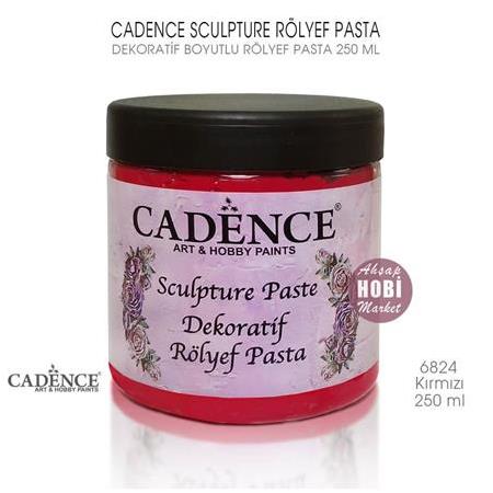 Cadence Sculpture Dekoratif Rölyef 6824 Kırmızı 250ml