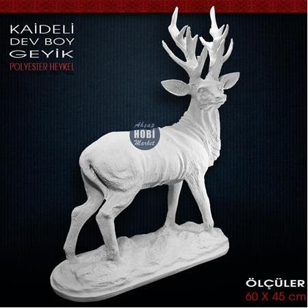 Dev Geyik Heykeli (60x45 cm) Sadece Mağazadan Satılır