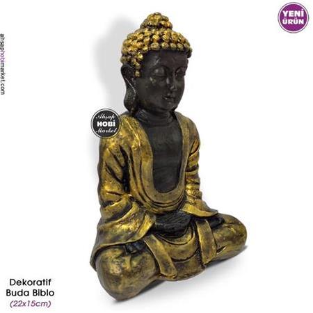 Dekoratif Buda Biblo Gold Eskitme