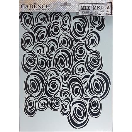 Cadence Mix Media Stencil Şablon 21x29cm - MA80