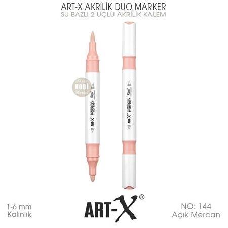Art-X Akrilik Duo Marker 144 Açık Mercan 2 Uçlu Akrilik Kalem