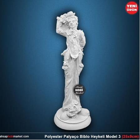 Polyester Palyaço Biblo Heykeli Model 3 (25x9cm)